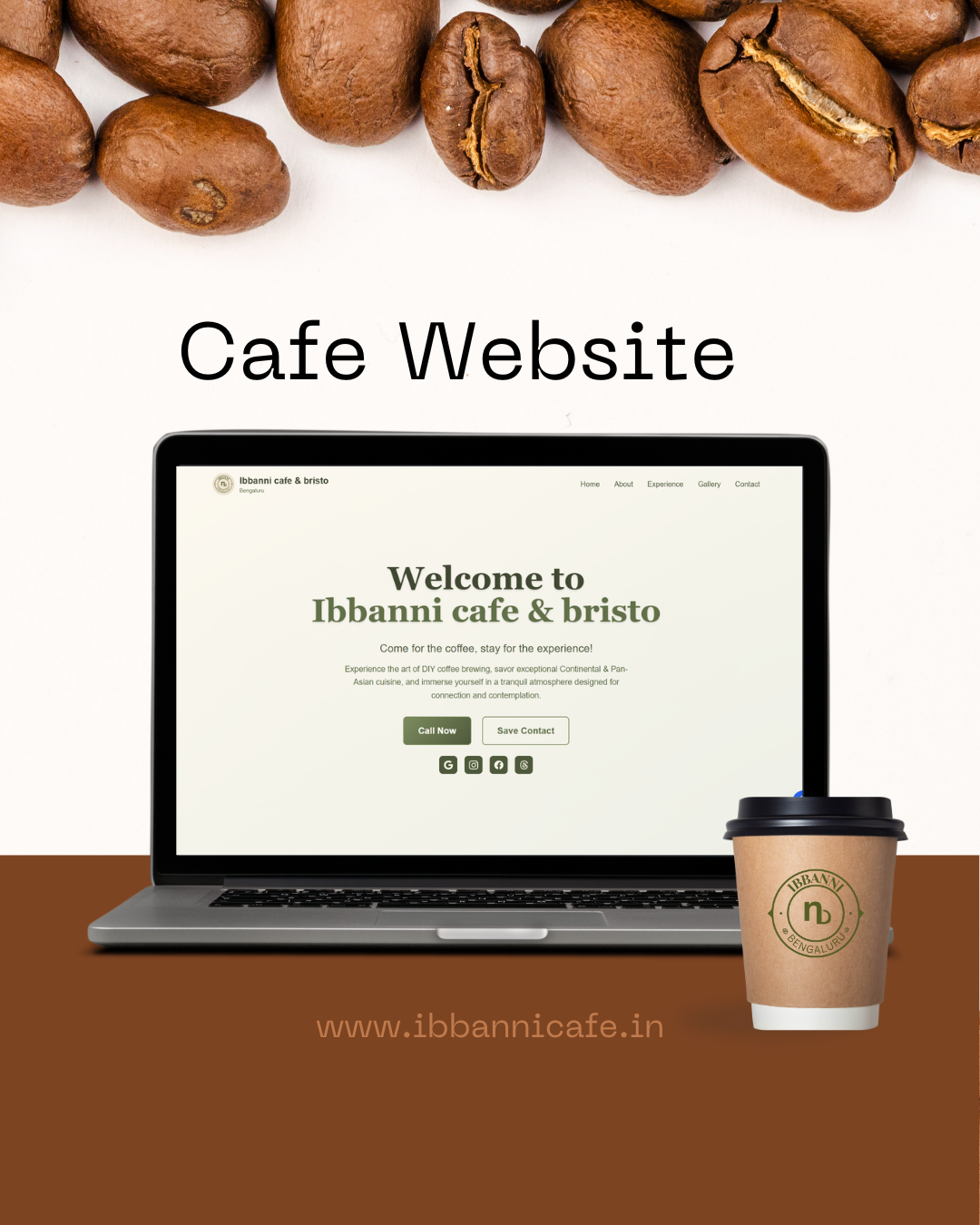 cafe website designed and devloped by armsagency